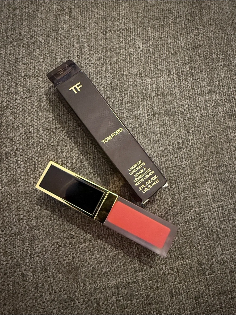 Tom Ford Liquid Lip Velvet Matte Liquid Lipstick - Color 129 Carnal Red - NEW